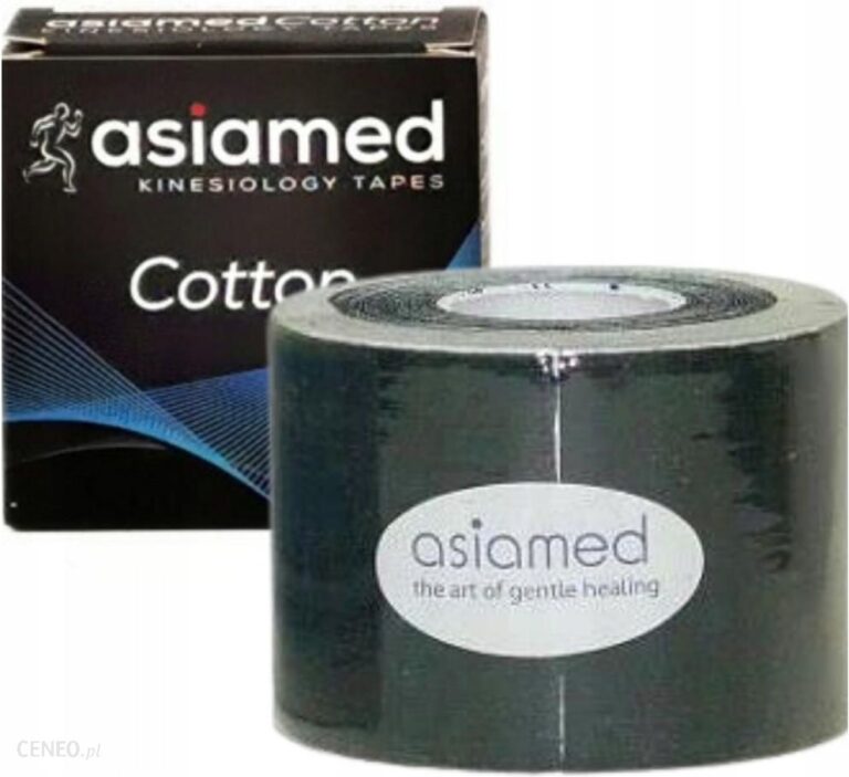 ASIAMED KINESIO PLASTRY CZARNE DO TEJPINGU 5CMX5M TAŚMAASIA