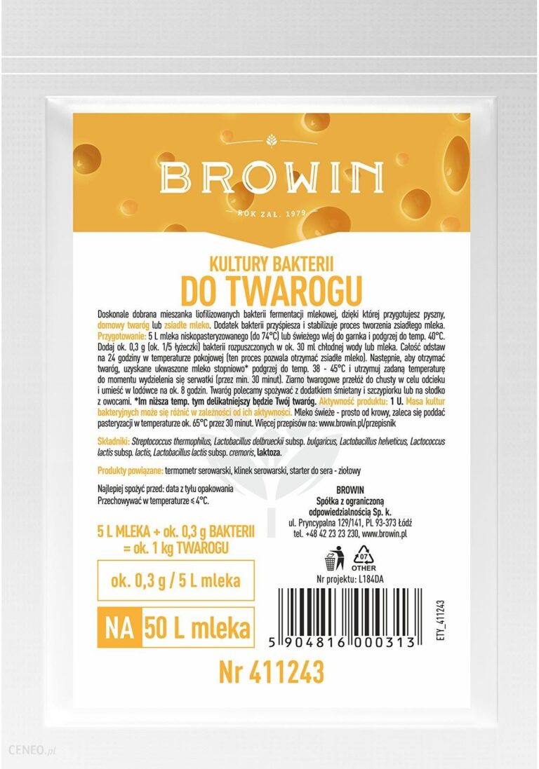 Browin Kultury Bakterii Do Twarogu