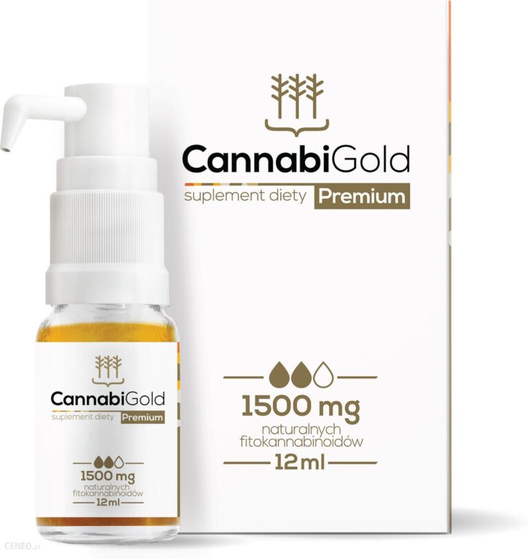 CannabiGold Premium Olej CBD 1500mg 12ml