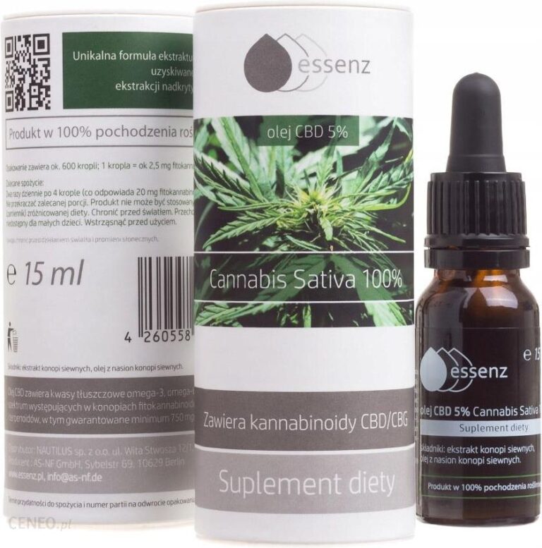Essenz Olej konopny 5% RAW 15ml