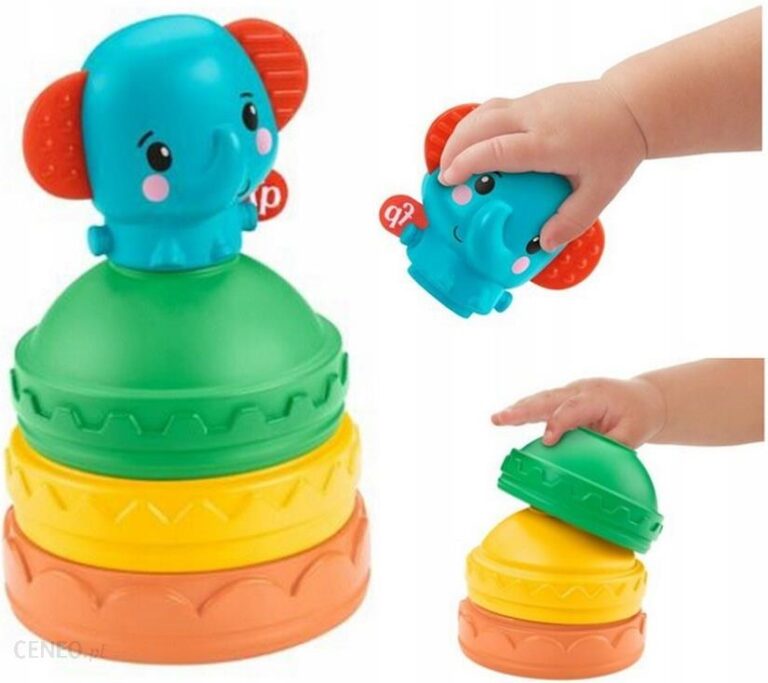 Fisher-Price Piramidka Słonik Do Układania GWL66