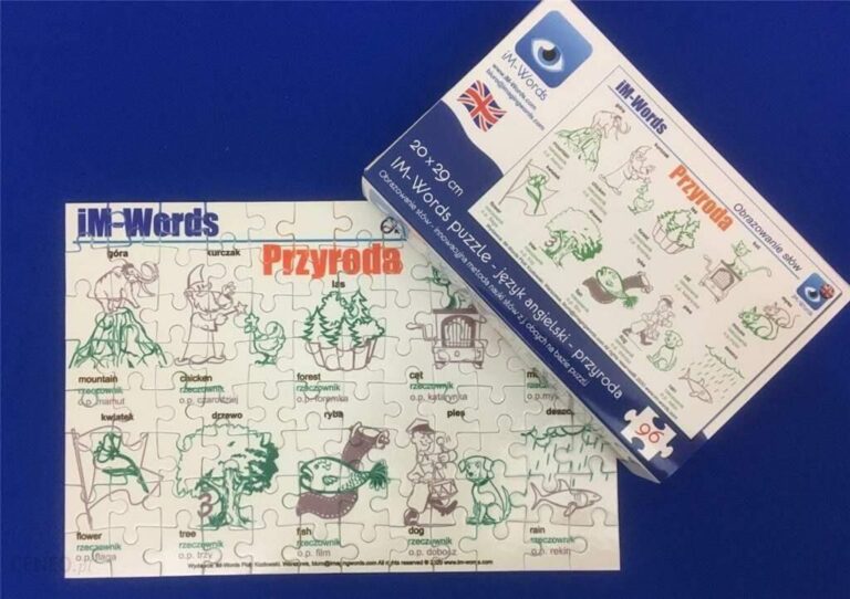 iM-Words Puzzle 96 Angielski – Przyroda