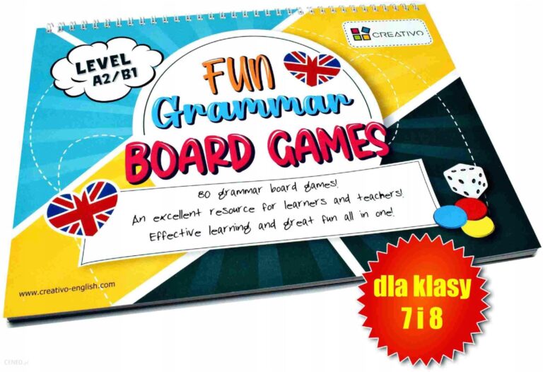 Karty językowe Angielski Fun Grammar Board Games level A2/B1