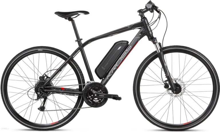 Kross Evado Hybrid 1.0 28 Czarny Czerwony Mat 2021
