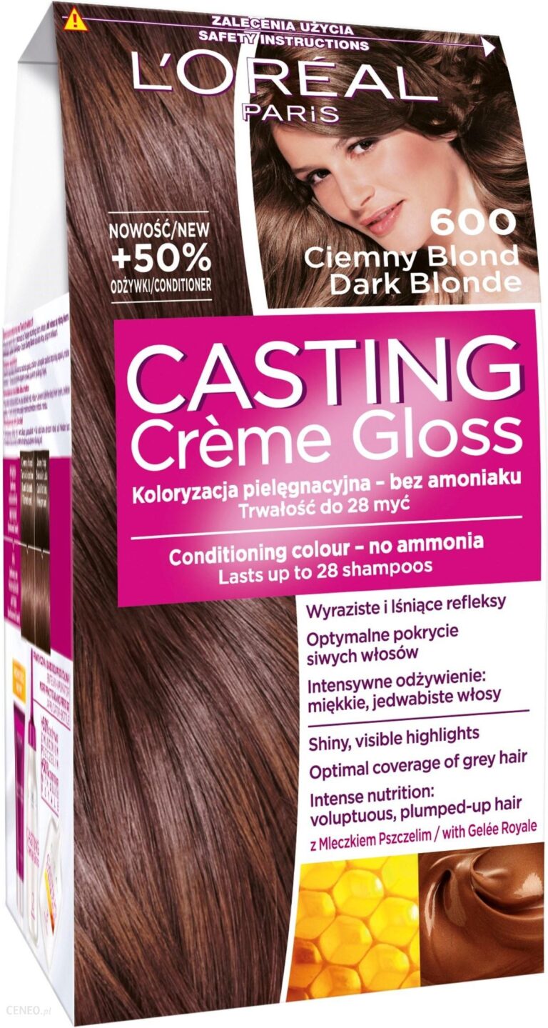 L’Oreal Casting Creme Krem Koloryzujący Do Włosów Bez Amoniaku Nr 600 Ciemny Blond