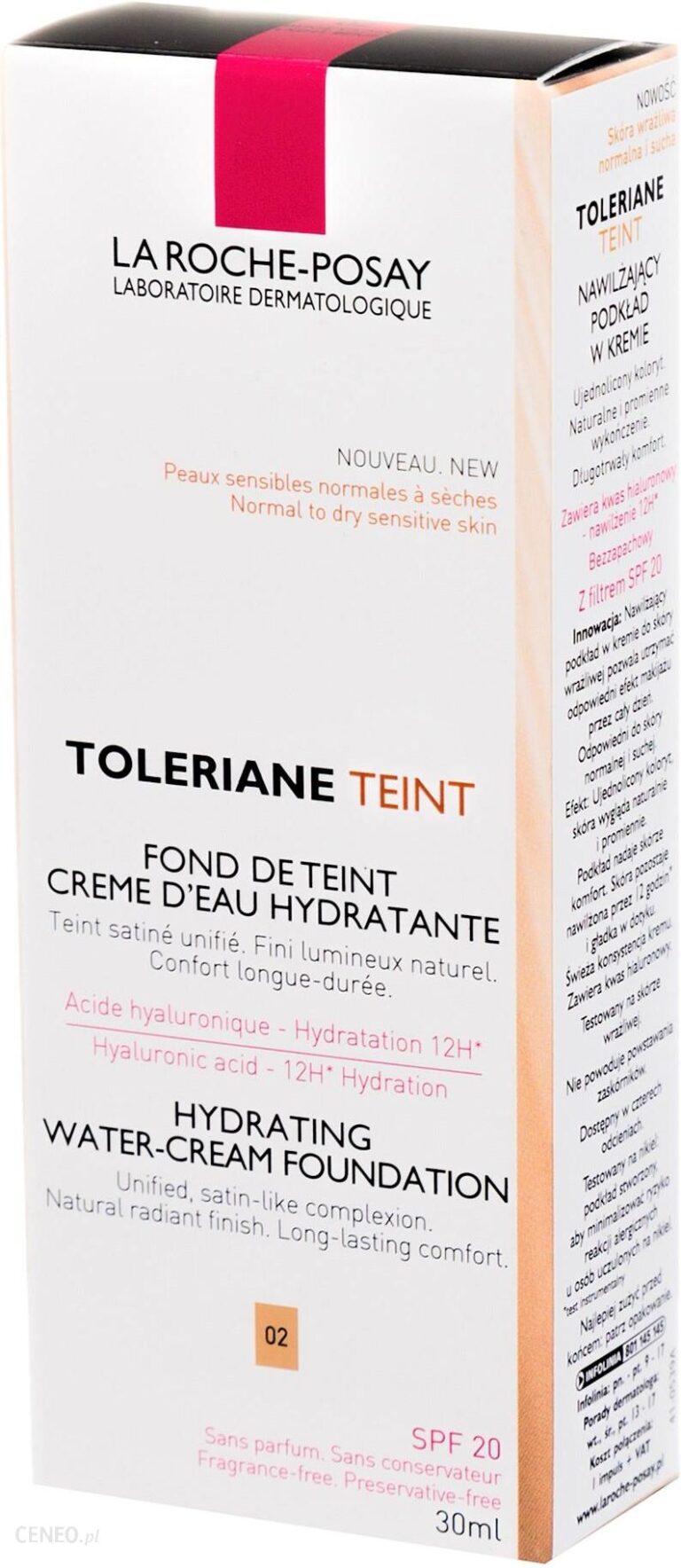 La Roche Posay Toleriane Teint 01 Nawilżający podkład w kremie 30ml