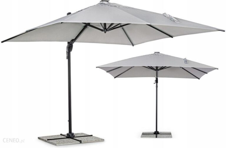 Parasol Ogrodowy Składany Duży Mocny 3,5 Pokrowiec
