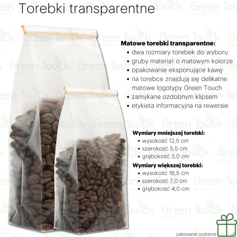 Progressive Kawa Ziarnista Snickerss Pakowanie Ozdobne Torebka Transparentna 120g