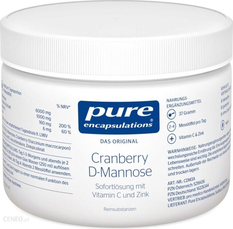 pure encapsulations Żurawina D-Mannoza 37 g