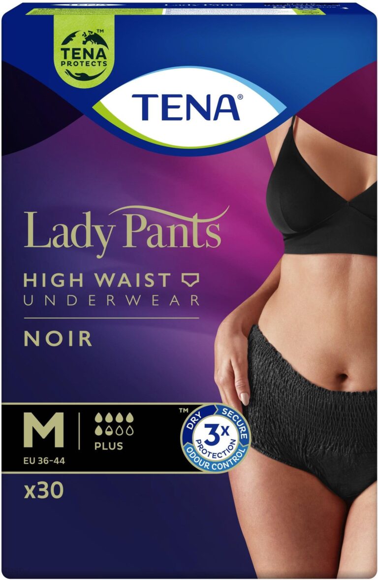 TENA Lady Pants Plus Noir M Bielizna Chłonna Dla Kobiet 30szt