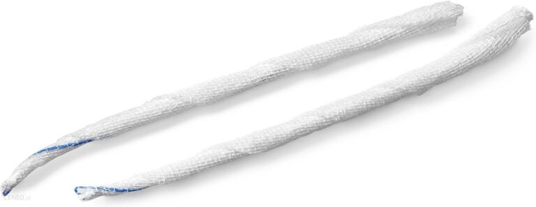 Tupfery jałowe laryngologiczne z gazy z nicią RTG 15x15cm 2 szt.