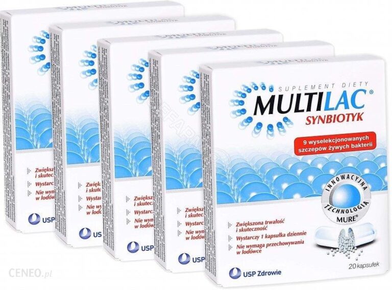 Usp Zdrowie MULTILAC Synbiotyk (Probiotyk + Prebiotyk) 5 x 20 kaps