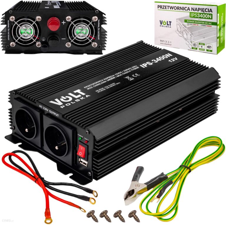 Volt Polska Przetwornica Napięcia Prądu Ips-3400N (12V/230V/3400W) (Ips3400N12V)